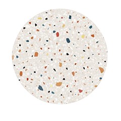 Terrazzo Natural Stone Pattern Art Mini Round Pill Box by pakminggu