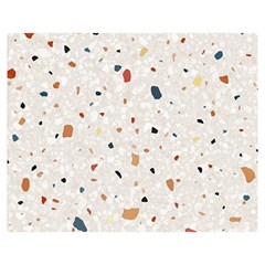 Terrazzo Natural Stone Pattern Art Premium Plush Fleece Blanket (medium) by pakminggu