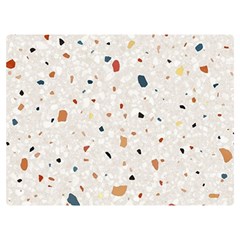 Terrazzo Natural Stone Pattern Art Premium Plush Fleece Blanket (extra Small) by pakminggu