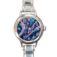 Abstract Trims Round Italian Charm Watch by pakminggu