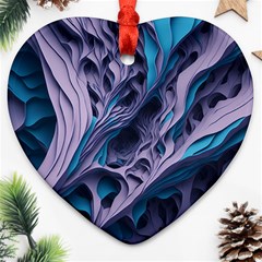 Abstract Trims Ornament (heart)