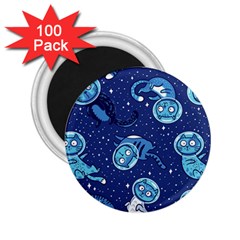 Cat Spacesuit Space Suit Astronauts 2 25  Magnets (100 Pack)  by pakminggu