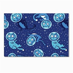 Cat Spacesuit Space Suit Astronauts Postcard 4 x 6  (pkg Of 10) by pakminggu