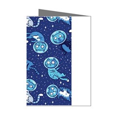 Cat Spacesuit Space Suit Astronauts Mini Greeting Cards (pkg Of 8)