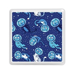 Cat Spacesuit Space Suit Astronauts Memory Card Reader (square) by pakminggu