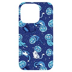 Cat Spacesuit Space Suit Astronauts Iphone 14 Pro Black Uv Print Case by pakminggu