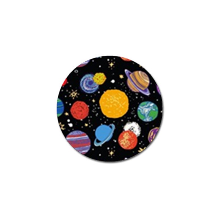 Circle Illustration Space Art Cute Pattern Golf Ball Marker (10 pack)