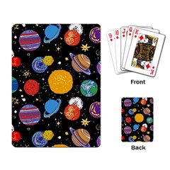 Circle Illustration Space Art Cute Pattern Playing Cards Single Design (rectangle)