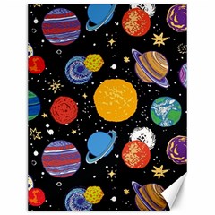 Circle Illustration Space Art Cute Pattern Canvas 12  X 16  by pakminggu