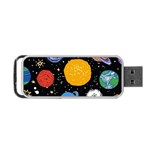 Circle Illustration Space Art Cute Pattern Portable USB Flash (One Side) Front