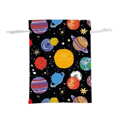 Circle Illustration Space Art Cute Pattern Lightweight Drawstring Pouch (s) by pakminggu