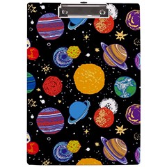 Circle Illustration Space Art Cute Pattern A4 Acrylic Clipboard