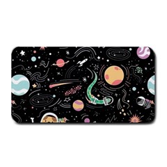 Cat And Dog Space Pattern Medium Bar Mat by pakminggu