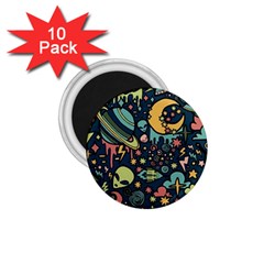 Alien Ocket Space Aesthetic Pattern 1 75  Magnets (10 Pack)  by pakminggu