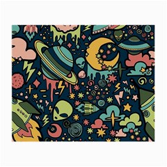 Alien Ocket Space Aesthetic Pattern Small Glasses Cloth by pakminggu