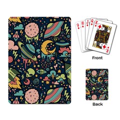 Alien Ocket Space Aesthetic Pattern Playing Cards Single Design (rectangle)