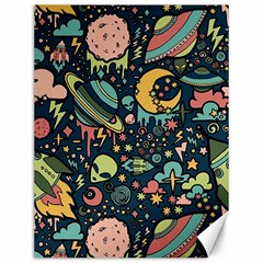 Alien Ocket Space Aesthetic Pattern Canvas 12  X 16  by pakminggu