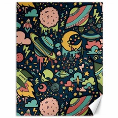 Alien Ocket Space Aesthetic Pattern Canvas 36  X 48  by pakminggu