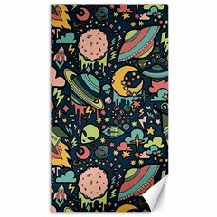 Alien Ocket Space Aesthetic Pattern Canvas 40  X 72  by pakminggu