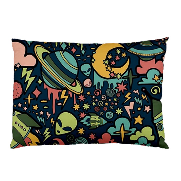 Alien Ocket Space Aesthetic Pattern Pillow Case