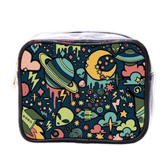 Alien Ocket Space Aesthetic Pattern Mini Toiletries Bag (one Side) by pakminggu