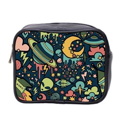 Alien Ocket Space Aesthetic Pattern Mini Toiletries Bag (two Sides) by pakminggu