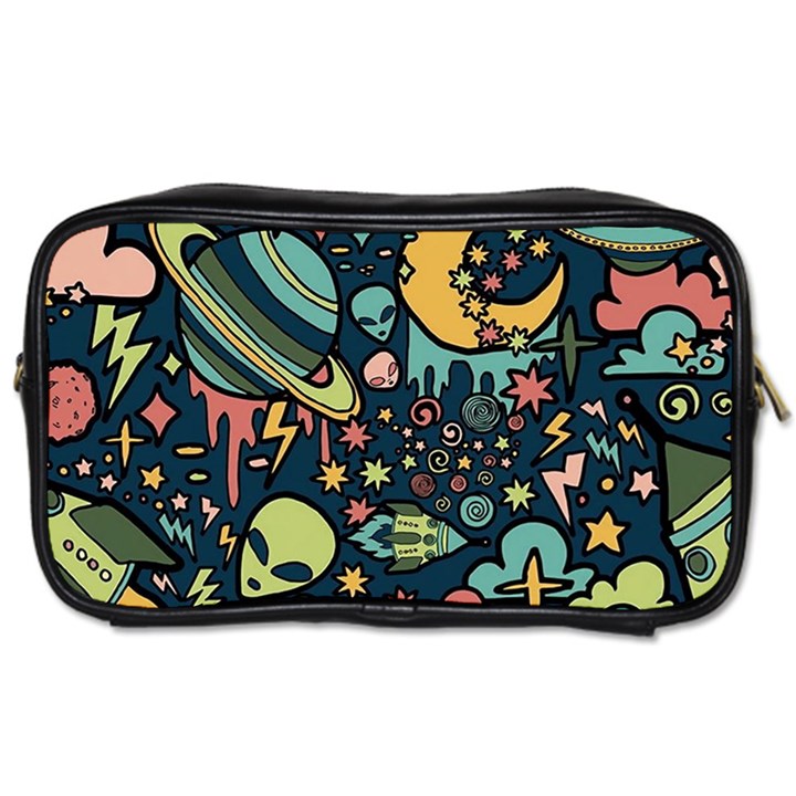 Alien Ocket Space Aesthetic Pattern Toiletries Bag (One Side)