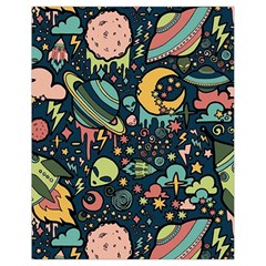 Alien Ocket Space Aesthetic Pattern Drawstring Bag (small) by pakminggu