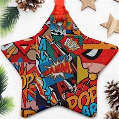 Comic Cartoon Pattern Ornament (star)