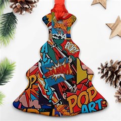 Comic Cartoon Pattern Ornament (christmas Tree) 