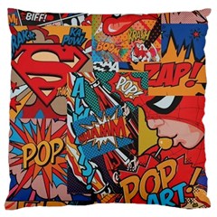 Comic Cartoon Pattern Standard Premium Plush Fleece Cushion Case (two Sides) by pakminggu