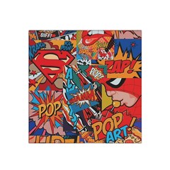 Comic Cartoon Pattern Satin Bandana Scarf 22  X 22  by pakminggu