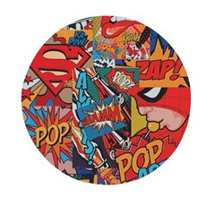 Comic Cartoon Pattern Mini Round Pill Box by pakminggu