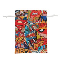 Comic Cartoon Pattern Lightweight Drawstring Pouch (m) by pakminggu