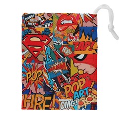 Comic Cartoon Pattern Drawstring Pouch (4xl) by pakminggu