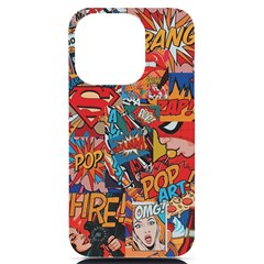 Comic Cartoon Pattern Iphone 14 Pro Black Uv Print Case by pakminggu