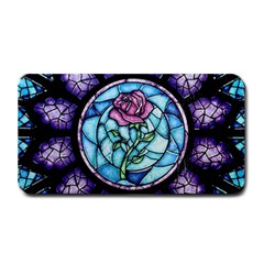 Cathedral Rosette Stained Glass Beauty And The Beast Medium Bar Mat by Cowasu