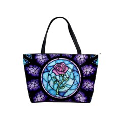 Cathedral Rosette Stained Glass Beauty And The Beast Classic Shoulder Handbag by Cowasu