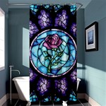 Cathedral Rosette Stained Glass Beauty And The Beast Shower Curtain 36  x 72  (Stall)  Curtain(36 X72 )