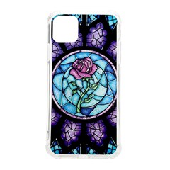 Cathedral Rosette Stained Glass Beauty And The Beast Iphone 11 Pro Max 6 5 Inch Tpu Uv Print Case by Cowasu