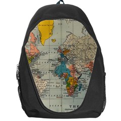 Vintage World Map Backpack Bag by Cowasu