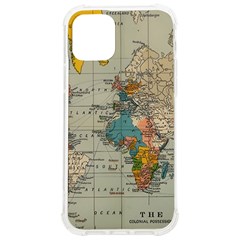 Vintage World Map Iphone 12/12 Pro Tpu Uv Print Case by Cowasu