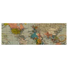 Vintage World Map Banner And Sign 12  X 4  by Cowasu