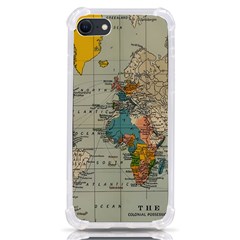 Vintage World Map Iphone Se by Cowasu