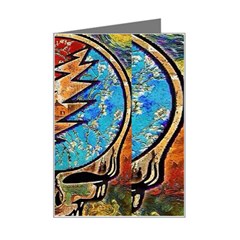 Grateful Dead Rock Band Mini Greeting Card by Cowasu