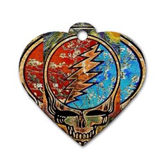 Grateful Dead Rock Band Dog Tag Heart (one Side) by Cowasu