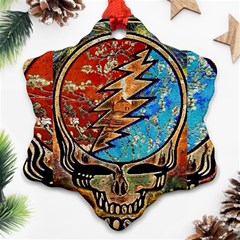 Grateful Dead Rock Band Snowflake Ornament (two Sides) by Cowasu