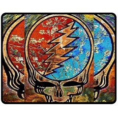 Grateful Dead Rock Band Two Sides Fleece Blanket (medium)