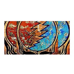 Grateful Dead Rock Band Satin Wrap 35  X 70  by Cowasu