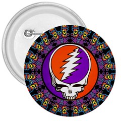 Gratefuldead Grateful Dead Pattern 3  Buttons by Cowasu